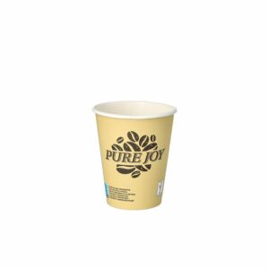 PAPSTAR 87867 Čaša 50/1 papir Pure 0,2l "Pure Joy" krem fi 8 cm