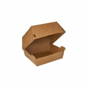 PAPSTAR 87240 Burgerbox 80/1 7x12.5x12 5cm Pure velika smeđa "100% Fair"